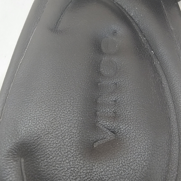 Vince Palmer Slide High Heel Sandal Women's 7M Black Leather Preowned - Picture 9 of 12